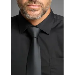Krawatte MAN'S WORLD, Herren, grau (anthrazit), Web, Obermaterial: 100% Polyester, unifarben, leicht glänzend, elegant,modisch, Krawatten, mit nimalistischem ton-ton Streifen Design - NEW