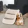 vidaXL Hundetreppe mit 3 Stufen Klappbar Creme 50x38x38 cm Kunststoff