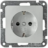 ChiliTec Schuko-Steckdose Unterputzmontage Silber