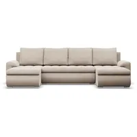 Xxxl U-Sofa, Beige, Textil, U-Form, 302x89x159 cm, Wohnzimmer, Sofas & Couches, Wohnlandschaften, Wohnlandschaften in U-Form