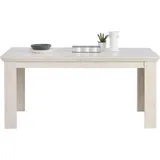 Forte Esstisch ausziehbar Pinie Weiß 160-206 cm