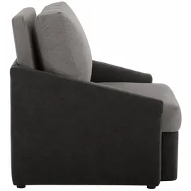 Home Affaire Schlafsofa Kunstleder 2-Sitzer Grau