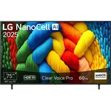 LG 75NANO80A6B 75" 4K NanoCell AI Smart TV