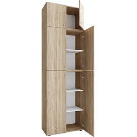 VCM Lona Aktenschrank 70 x 39 x 223 cm braun