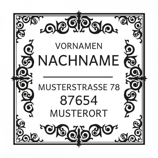 Monogrammstempel - Orientalisches Design - Trodat 4924