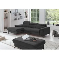 Cotta Ecksofa »Kitty L-Form«, Modern, L-Form, Bodenfreiheit 12,5 cm schwarz