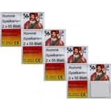 Gravidus Spielesammlung 8x55 Romme Karten Rommekarten Canasta Bridge Skat Poker