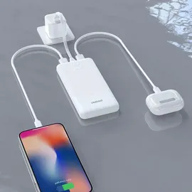 DUDAO K10Pro Powerbank 2 4 A 20000 mAh 2 x USB-A - Weiß
