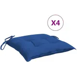 vidaXL Palettenkissen 50 x 50 x 7 cm blau 4 St.