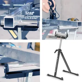 STAHLWERK Rollenbock 2er Set 60 kg höhenverstellbar 720 - 1100 mm Arbeitsbock