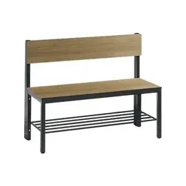 C+P Basic Plus Sitzbank 100 x 40,7 x 79,6 cm Schwarzgrau/Eiche Sereno