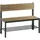 C+P Basic Plus Sitzbank 100 x 40,7 x 79,6 cm Schwarzgrau/Eiche Sereno