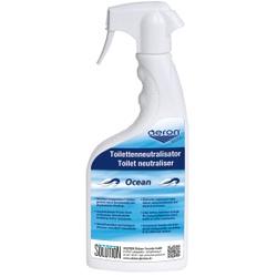 AERON® Toilettenneutralisator Ocean, Luftreiniger zur schnellen Beseitigung von unangenehmen Toilettengerüchen, 0,75 Liter - Sprühflasche