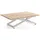 WFL GROUP Axen Braun Eiche 120-160 x 80 x 38-75 cm