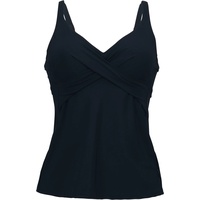 Rosa Faia Maily Tankini-Top, V-Ausschnitt, Wickellook, für Damen, 001 schwarz 44E