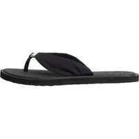 Tommy Hilfiger Damen Flip Flops Scandi Soft Summer Sandal mit breitem Zehenriemen, Schwarz (Black), 42 - 42 EU