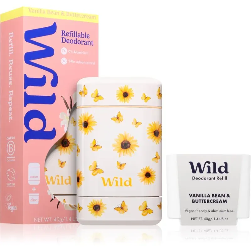 Wild Vanilla Bean Buttercream Sunflower Case Deo-Stick + Etui 40 g