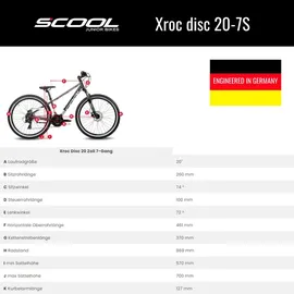 S'COOL Xroc Disc 20 Zoll RH 31 cm schwarz/orange