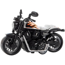 Toi-Toys Spielzeug-Motorrad MOTORRAD Chopper mit Rückzug 9cm Modell Motorcycle 05 (Weiss), Bike Spielzeug Kinder weiß