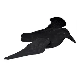 Beflockter, fliegender Lockvogel Krähe