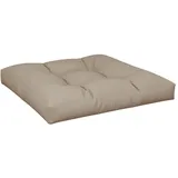 vidaXL Palettenkissen 80 x 80 x 12 cm taupe 1 St.