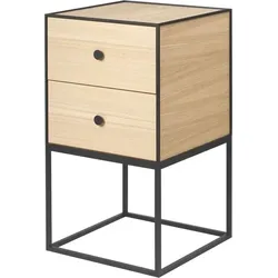 Frame 35 Schrank helle Eiche an Rahmen mit 2 Schubladen