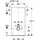 Geberit Monolith Plus BH 101cm, Fr. Gl. la., S. Alu SW-chrom