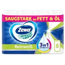 Zewa Küchenrolle Wisch & Weg Reinweiß 2-lagig 8 St.