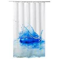 ADOB Duschvorhang ADOB 180 x 200 cm blau/weiß