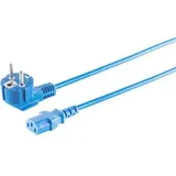 s/conn Schutzkontakt 90°/Kaltgerätebuchse blau