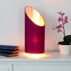 LED Flammenleuchte - Dekoleuchte - VINE beere/silber - realistische Fackelfunkti...