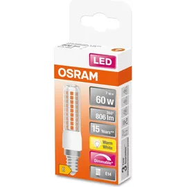Osram LED Special T Slim 60 E14 7,5 W dimmbar klar
