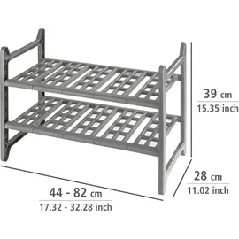 Wenko Küchen-Unterschrankregal Flexi 45-80 cm grau