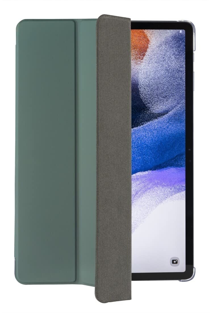 Hama Tablet Hülle „Fold Clear“ für Samsung Galaxy Tab S7/S8 11" (Schutzhülle mit Tablet-Stand zum Klappen, Tablet Tasche für Auto-Schlaf/Wach, Samsung Tablet Hülle mit S-Pen Stifthalterung) grün