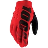 100% 100%, BRISKER Gloves, Adult, M, RED