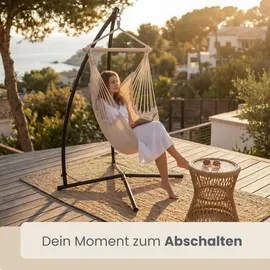 AMANKA Hängesesselgestell Schwarz