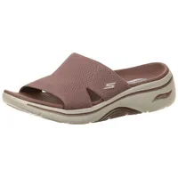 SKECHERS Damen GO Walk Arch FIT 2.0 Sandale, Brown,