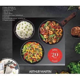Arthur Martin Topf-Set 20-tlg. Kochtopf + Pfanne