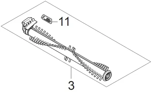 Nilfisk 128389252 Bürstenkit Ersatzbürste