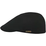 Sterkowski Ivy Five | Baumwolle Herren Damen Schirmmütze | Flatcap Herren Schiebermuetze Herren Baumwolle Klassische Kappe Leichte Klassische Schiebermütze Schwarz 56 cm - 56