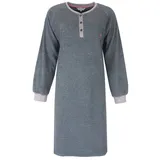 Tenderness Nachthemd Damen Frottee Schlafshirt (1-tlg) kuschelige Qualität blau XL