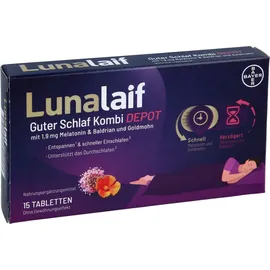 Bayer Lunalaif Guter Schlaf Kombi Depot Tabletten 15 St.