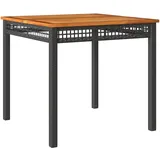 vidaXL Gartentisch 80 x 80 x 75 cm Schwarz