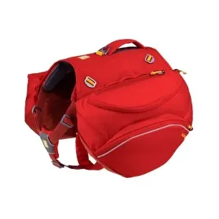 Ruffwear Palisades Hunderucksack (Größe L-XL (81-107cm), rot)