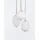 Nova Luce Lato 3-flg. rund Gold/Weiß