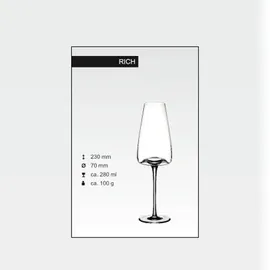 Zieher Vision Rich Weinglas Kristallglas 0,28 l 2 St.