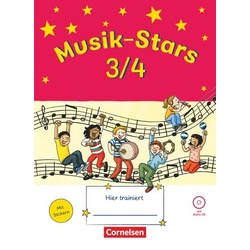 Musik-Stars - Grundwissen 3./4. Schuljahr - Übungsheft mit Lösungen und Audio-CD