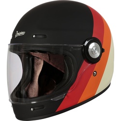 Origine Vega Primitive, Integralhelm - Matt Beige/Orange/Rot/Schwarz - XXL