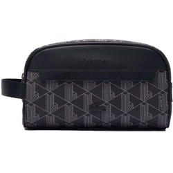 LACOSTE Herren Kulturbeutel - The Blend Monogram Toiletry Bag, 14x22x11cm (HxBxT) Schwarz