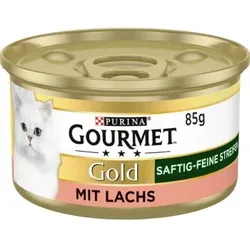 GOURMET Gold Saftig-feine Streifen 12x85g Lachs